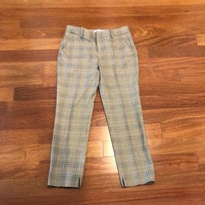 Zara Plaid Cropped Pants Multocolored NWOT